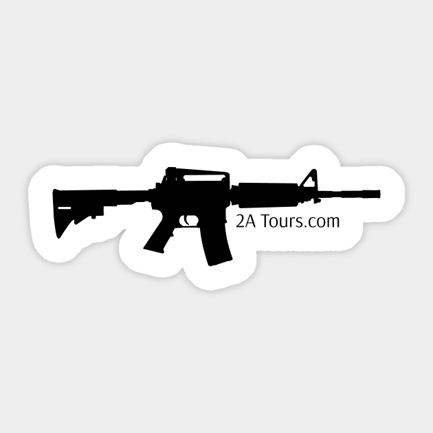 2A Tours  AR15 Sticker by carobaro